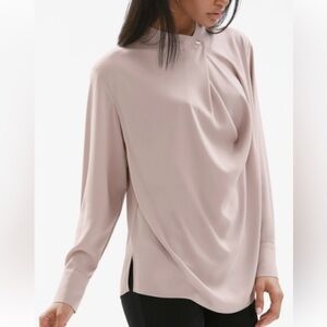 Elegant Women's Blouse - Soft Pink